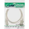 InLine null modem cable 9 Pin female / female, clamped, 2m