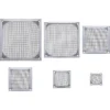 InLine Fan grid aluminium filter, 92x92mm