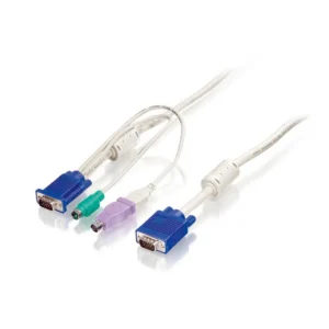 LevelOne 3m KVM Cable, VGA, PS/2, USB