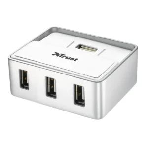Trust 4 Port USB 2.0 Hub for Mac 480 Mbit/s White