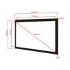 Multibrackets M 16:9 Framed Projection Screen 332×186, 150″