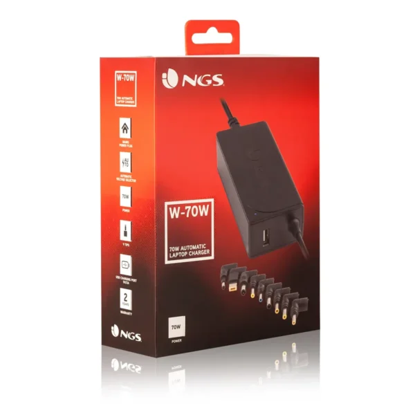 NGS W-70W power adapter/inverter Indoor Black