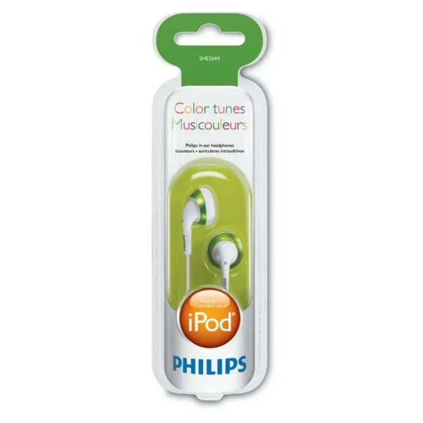 Philips SHE2644/27 headphones/headset Wired In-ear Green, White