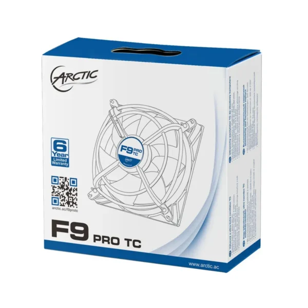 ARCTIC F9 PRO TC – 3-Pin Temperature-controlled fan with Pro case