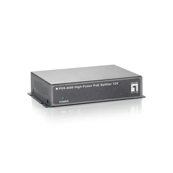 LevelOne Fast Ethernet High Power PoE Splitter, 12V DC Output