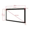 Multibrackets M 16:9 Framed Projection Screen 172×97, 77″