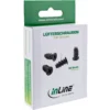 InLine Fan Screws 5.0×10.0mm black 50 pcs.