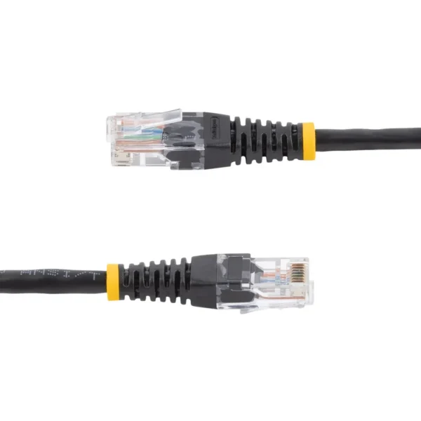 StarTech.com Cat5e Patch Cable with Molded RJ45 Connectors – 3 ft. – Black