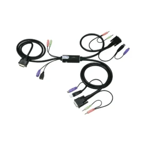 ATEN 2-Port Hybrid™ DVI KVM switch Black