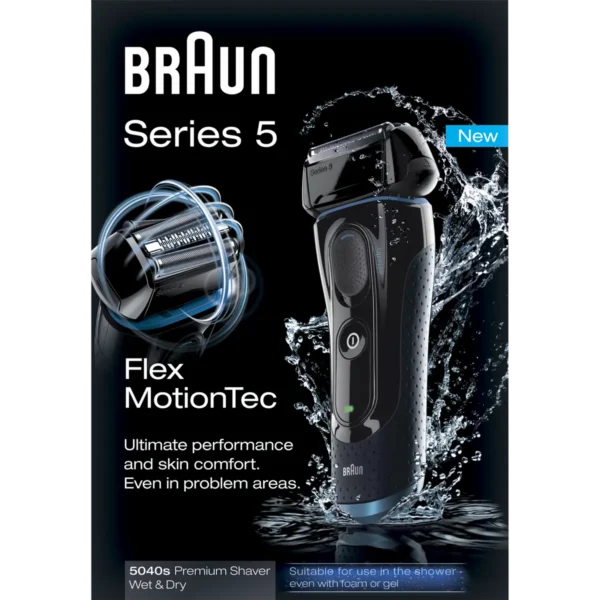 Braun Series 5 5040s shaver with Wet&Dry functionality