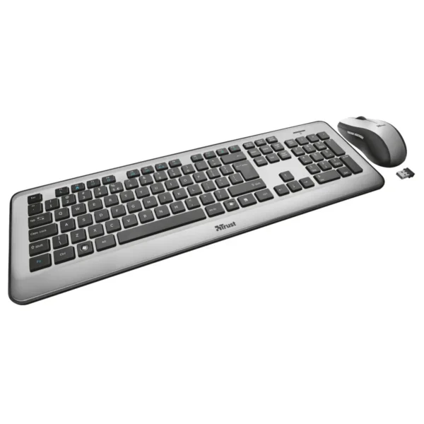 Trust Silhouette keyboard Mouse included USB Grey