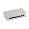 InLine Patch Panel Cat.6 8 Port for desktop grey RAL7035