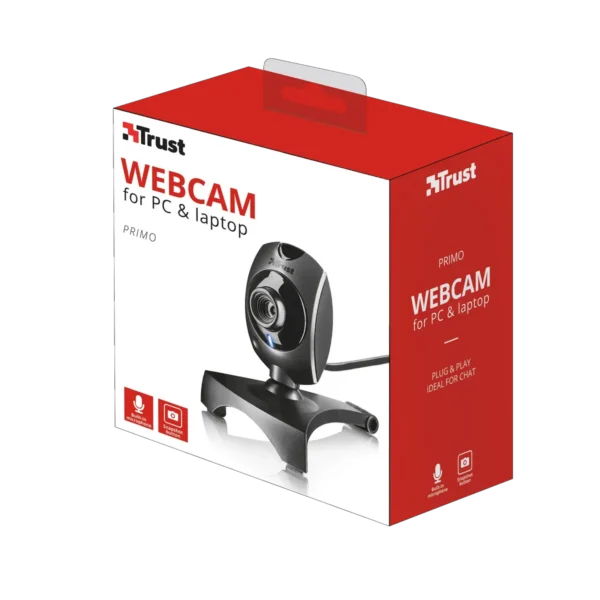Trust Primo webcam 2 MP 640 x 480 pixels USB 2.0 Black, Silver
