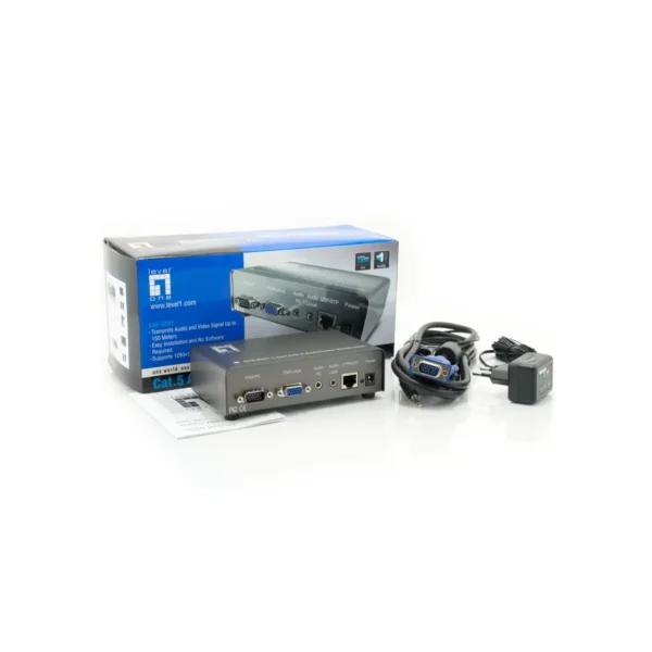 LevelOne 1-Port Cat.5 Audio/Video Transmitter