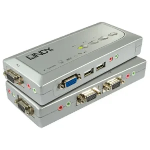 Lindy Compact USB Audio 4 KVM switch