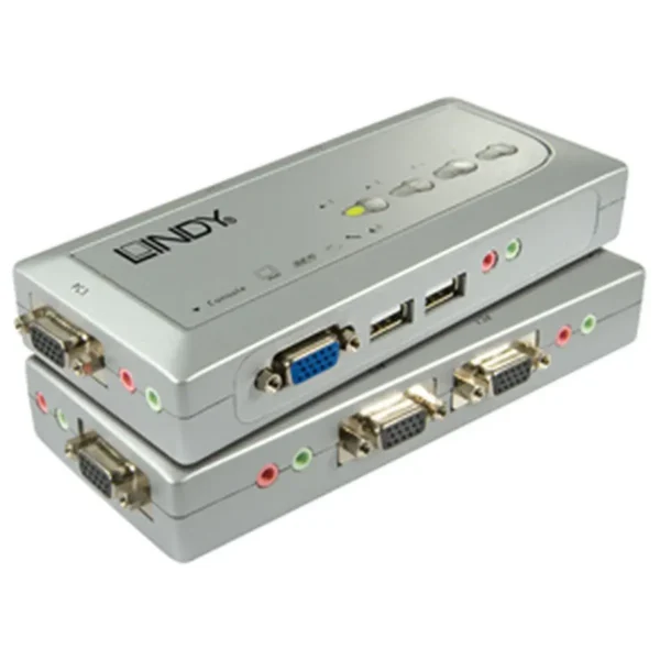 Lindy Compact USB Audio 4 KVM switch