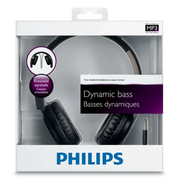 Philips SHL4000/28 headphones/headset Wired Head-band Black, Brown