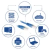 ACT Blue 20 meter U/UTP CAT6 patch cable with RJ45 connectors