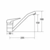 CDA TC15CH kitchen faucet Chrome