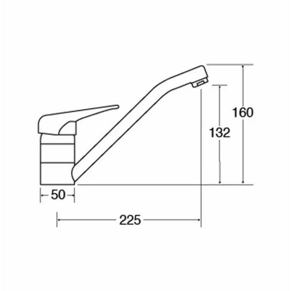 CDA TC15CH kitchen faucet Chrome