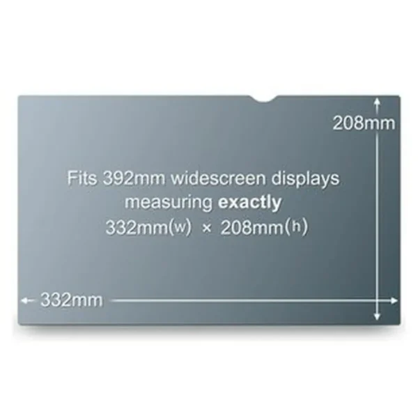 3M Black Privacy Filter for Notebooks PF15.4W