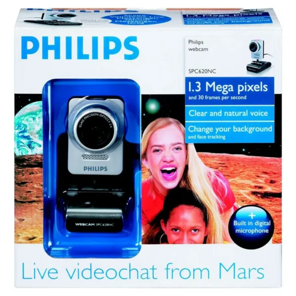 Philips SPC620NC/27 webcam 0.3 MP 640 x 480 pixels USB 2.0 Black, Silver