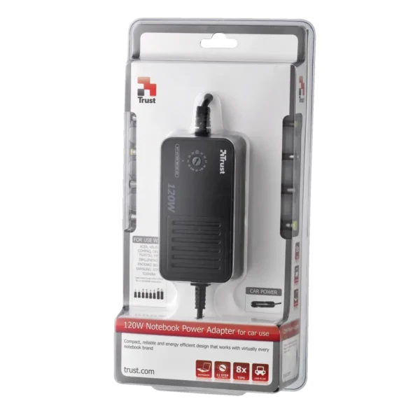 Trust 120W Compact Notebook Power Adapter PW-3120 power adapter/inverter Black