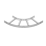 Middle Atlantic Products 90 degree Horizontal Bend 12″