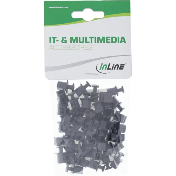 InLine Dust Cover for USB-B female, black, 50 pcs.