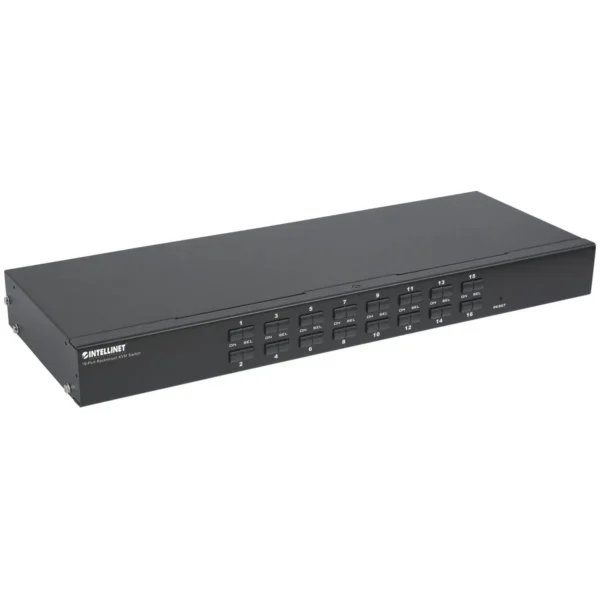 Intellinet 16-Port Rackmount KVM Switch, Combo USB + PS/2, On-Screen Display, Cables included