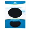 Manhattan Wrist Gel Support Pad and Mouse Mat, Black, 241 × 203 × 40 mm, non slip base, Lifetime Warranty, Card Retail Packaging