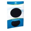 Manhattan Wrist Gel Support Pad and Mouse Mat, Black, 241 × 203 × 40 mm, non slip base, Lifetime Warranty, Card Retail Packaging