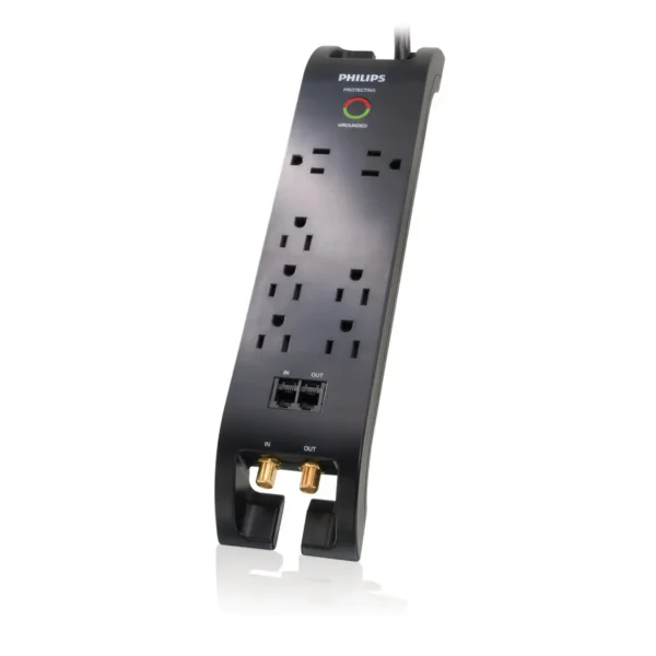 Philips SPP5075C/37 surge protector Black 7 AC outlet(s) 1.22 m