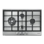 Candy CPG 74 SQGX Stainless steel Built-in Gas 4 zone(s)