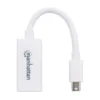 Manhattan Mini DisplayPort 1.1 to HDMI Adapter Cable, 1080p@60Hz, 17cm, Male to Female, White, Lifetime Warranty, Polybag