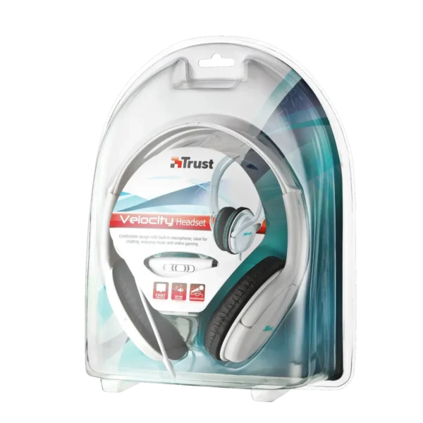 Trust Velocity Headset Wired White