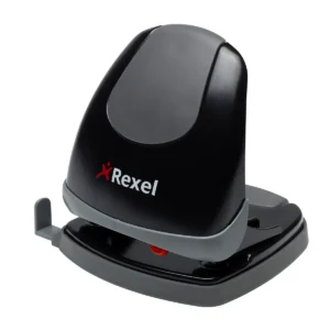 Rexel Easy Touch Low Force 2 Hole Punch Black/Grey