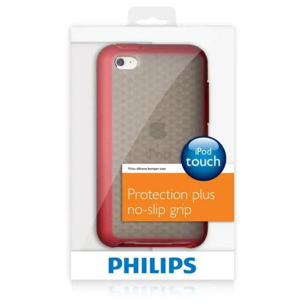 Philips DLA4242/17 MP3/MP4 player case Shell case Charcoal, Red Silicone