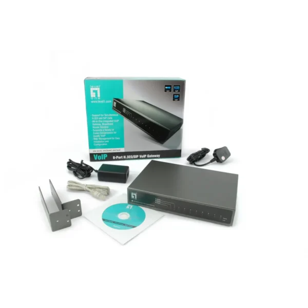LevelOne 8-Port FXO H.323/SIP Gateway