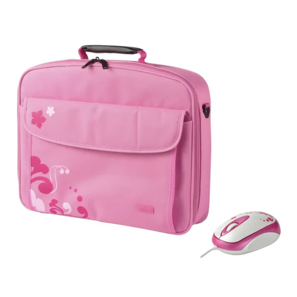 Trust 15.4″ Notebook Bag & Mouse Bundle 39.1 cm (15.4″) Ladies case Pink