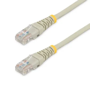 StarTech.com Cat5e Patch Cable with Molded RJ45 Connectors – 15 ft. – Gray