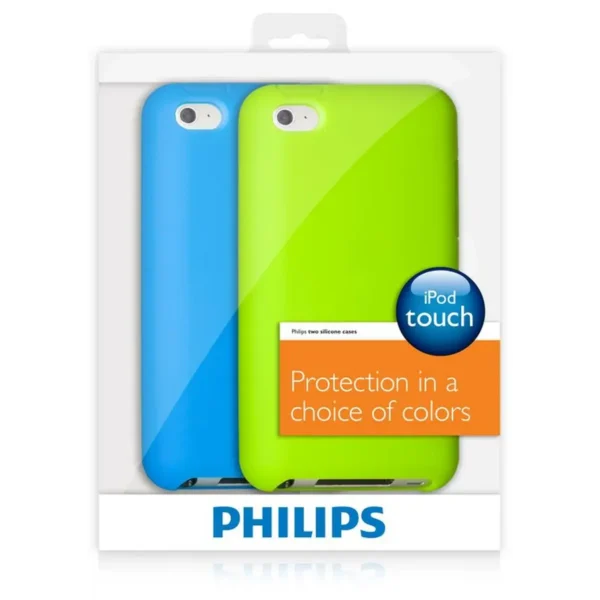 Philips DLA4232/17 MP3/MP4 player case Shell case Blue, Green Silicone