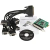 StarTech.com Discontinued and replaced by PEX8S1050 – 4 Port Native PCI Express RS232 Serial Adapter Card with 16950 UART – PCIe RS232 Serial Card