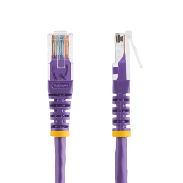 StarTech.com Cat5e Patch Cable with Molded RJ45 Connectors – 6 ft. – Purple
