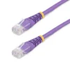 StarTech.com Cat5e Patch Cable with Molded RJ45 Connectors – 6 ft. – Purple