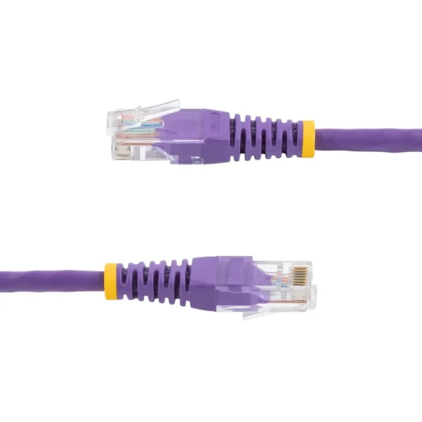 StarTech.com Cat5e Patch Cable with Molded RJ45 Connectors – 6 ft. – Purple