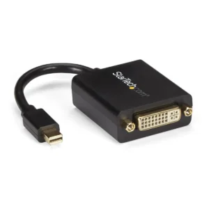 StarTech.com Mini DisplayPort to DVI Adapter – Mini DP to DVI-D Converter – 1080p Video – VESA Certified – mDP or Thunderbolt 1/2 Mac/PC to DVI Monitor – mDP 1.2 to DVI Single-Link Dongle