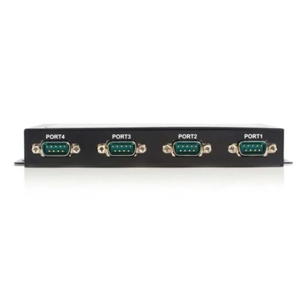 StarTech.com 4 Port Wall Mountable USB to Serial Adapter Hub with COM Retention