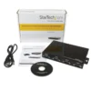 StarTech.com 4 Port Wall Mountable USB to Serial Adapter Hub with COM Retention