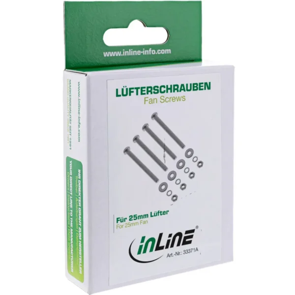 InLine Fan Screws Set for 25mm Fan